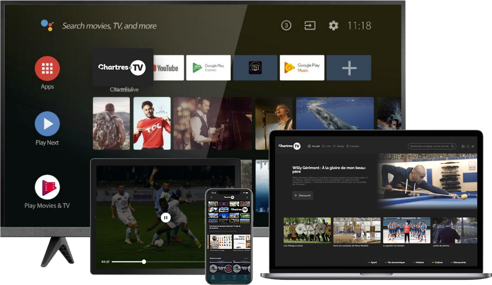Illustration Chartres TV Multiplateforme