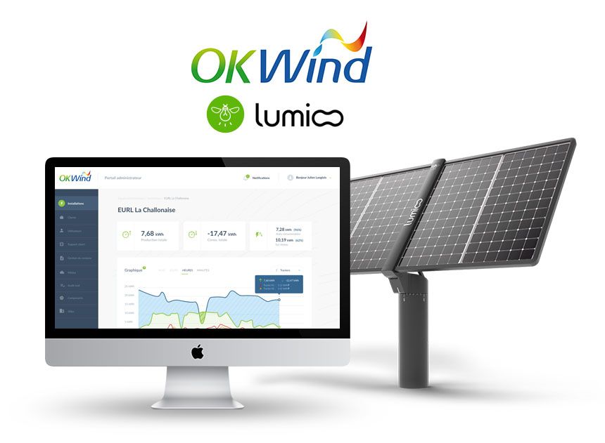 Suivi des panneaux solaires avec OkWind