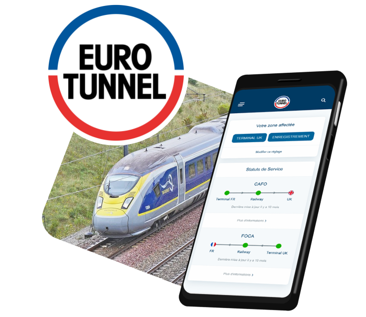 Illustration application euro tunnel