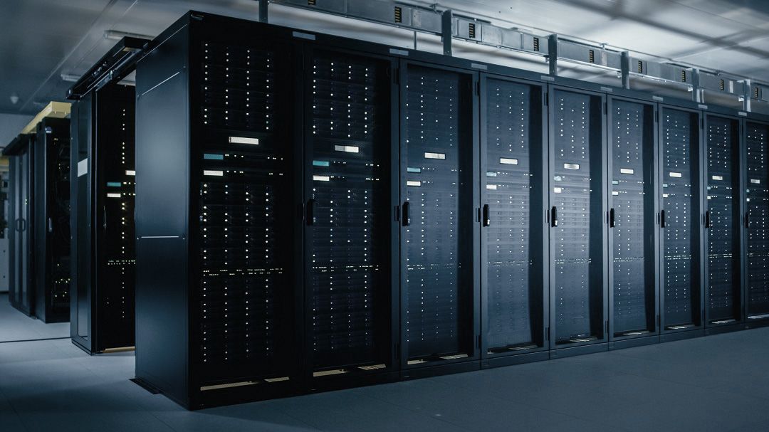 Serveurs allumés dans un datacenter